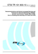 ETSI TR 101803-10-V1.1.1 (2.7.2004)
