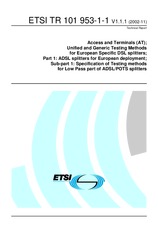ETSI TR 101953-1-1-V1.1.1 (14.11.2002)