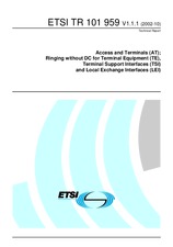 ETSI TR 101959-V1.1.1 (1.10.2002)