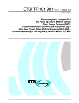 ETSI TR 101981-V1.1.1 (20.7.2001)