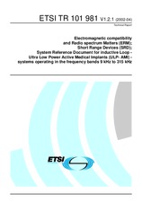 ETSI TR 101981-V1.2.1 (19.4.2002)