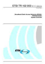 ETSI TR 102003-V1.1.1 (26.3.2002)