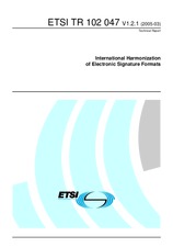 ETSI TR 102047-V1.2.1 (17.3.2005)