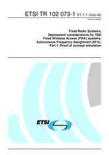 ETSI TR 102073-1-V1.1.1 (2.8.2002)