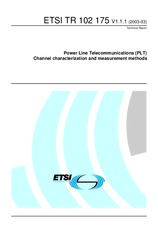 ETSI TR 102175-V1.1.1 (19.3.2003)