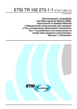 ETSI TR 102273-1-1-V1.2.1 (3.12.2001)