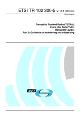 ETSI TR 102300-5-V1.3.1 (10.3.2010)