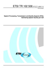 ETSI TR 102506-V1.2.1 (16.11.2007)