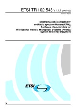 ETSI TR 102546-V1.1.1 (16.2.2007)