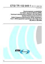 ETSI TR 102649-1-V1.1.1 (13.4.2007)