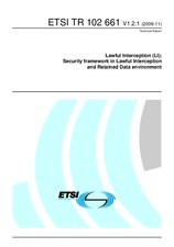 ETSI TR 102661-V1.2.1 (18.11.2009)