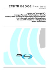 ETSI TR 103000-2-1-V1.1.1 (12.2.2002)