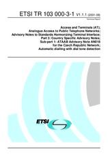 ETSI TR 103000-3-1-V1.1.1 (7.8.2001)