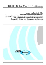 ETSI TR 103000-4-1-V1.1.1 (25.6.2003)
