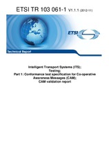 ETSI TR 103061-1-V1.1.1 (8.11.2012)