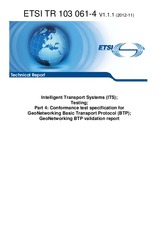 ETSI TR 103061-4-V1.1.1 (8.11.2012)