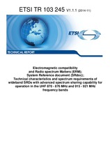 ETSI TR 103245-V1.1.1 (20.11.2014)