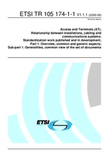 ETSI TR 105174-1-1-V1.1.1 (15.9.2006)