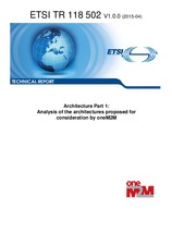 ETSI TR 118502-V1.0.0 (10.4.2015)