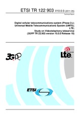 ETSI TR 122903-V10.0.0 (19.5.2011)