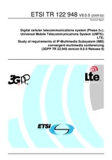 ETSI TR 122948-V8.0.0 (17.2.2009)