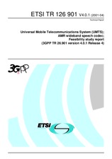 ETSI TR 126901-V4.0.1 (14.8.2001)