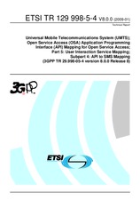 ETSI TR 129998-5-4-V8.0.0 (19.1.2009)