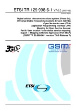 ETSI TR 129998-6-1-V7.0.0 (30.3.2007)