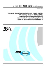 ETSI TR 134926-V6.0.0 (31.12.2004)