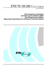 ETSI TS 100220-1-V1.1.1 (21.10.1999)