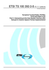 ETSI TS 100392-3-8-V1.1.1 (3.4.2008)