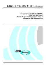 ETSI TS 100392-11-8-V1.1.1 (28.9.2000)