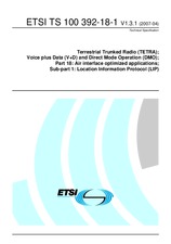ETSI TS 100392-18-1-V1.3.1 (13.4.2007)