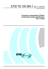 ETSI TS 100394-1-V2.1.1 (20.9.2000)
