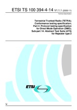 ETSI TS 100394-4-14-V1.1.1 (30.10.2000)