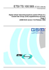 ETSI TS 100569-V7.0.0 (13.8.1999)