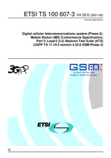 ETSI TS 100607-3-V4.33.0 (13.7.2001)