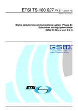 ETSI TS 100627-V4.6.1 (30.10.2001)