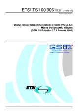 ETSI TS 100906-V7.0.1 (30.7.1999)