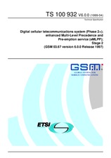 ETSI TS 100932-V6.0.0 (29.4.1999)