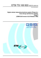 ETSI TS 100933-V8.0.0 (21.3.2000)