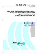 ETSI TS 100942-V6.0.1 (31.8.1998)