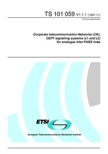 ETSI TS 101059-V1.1.1 (30.11.1997)