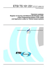 ETSI TS 101231-V1.3.1 (3.12.2002)