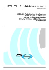 ETSI TS 101376-3-10-V1.2.1 (5.4.2002)