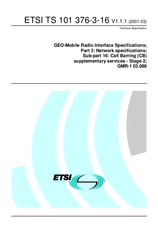 ETSI TS 101376-3-16-V1.1.1 (15.3.2001)