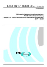 ETSI TS 101376-3-20-V1.1.1 (15.3.2001)