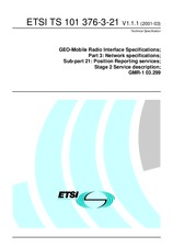 ETSI TS 101376-3-21-V1.1.1 (15.3.2001)