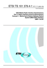 ETSI TS 101376-4-1-V1.1.1 (15.3.2001)