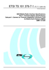 ETSI TS 101376-7-1-V1.1.1 (15.3.2001)